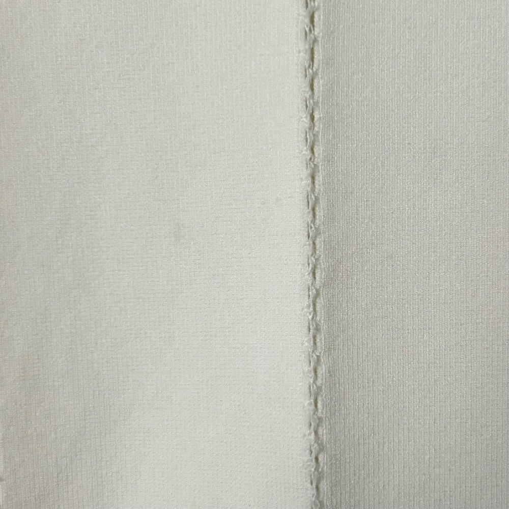Simkhai Ivory Pointelle Knit Short Sleeve Top Ribbed Hem Crew Neck Cream Size XS - Picture 4 of 7